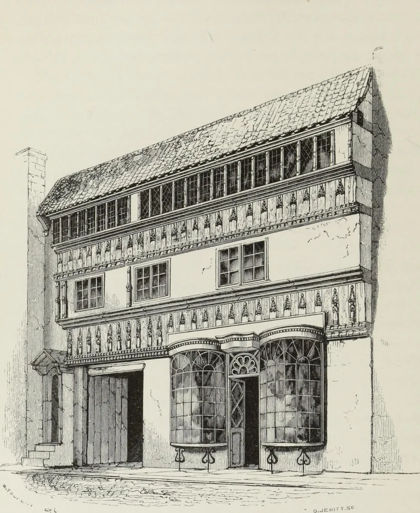 An illustration from Some account of domestic architecture in England, from Richard II to Henry VIII, 1859, leaf 65