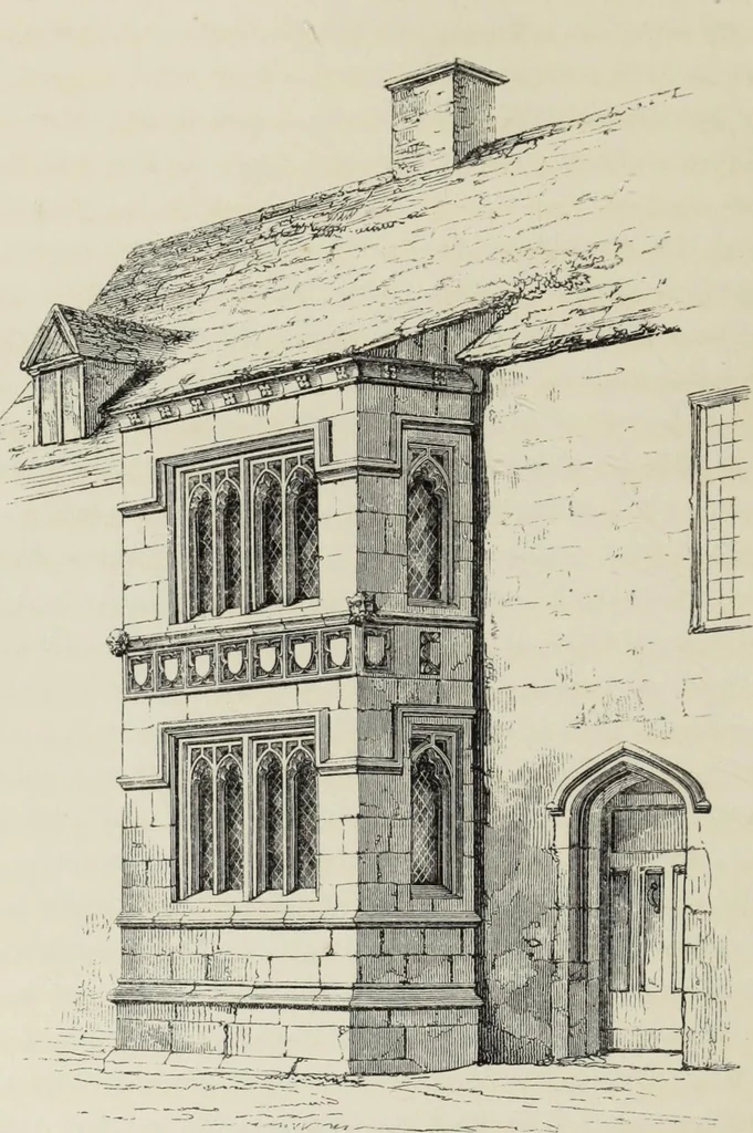 An illustration from Some account of domestic architecture in England, from Richard II to Henry VIII, 1859, leaf 69