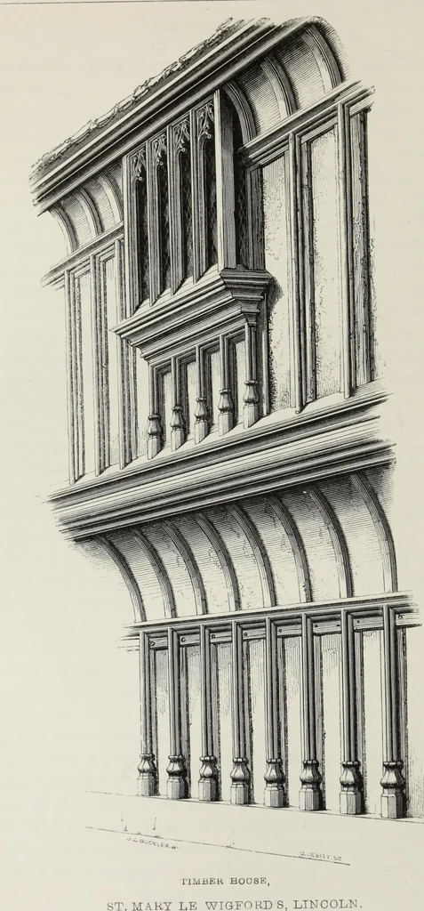 An illustration from Some account of domestic architecture in England, from Richard II to Henry VIII, 1859, leaf 73