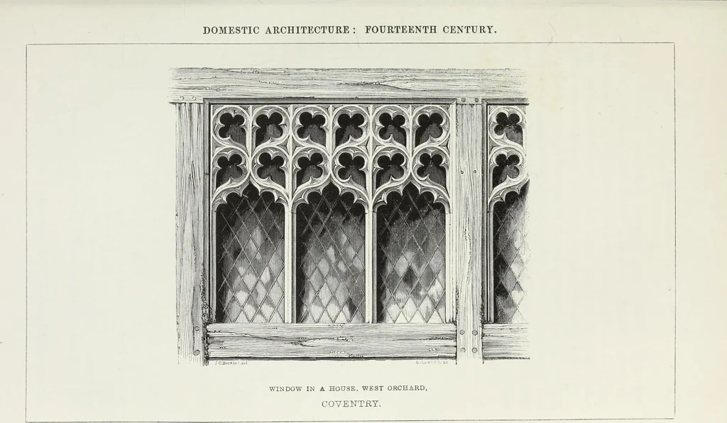 An illustration from Some account of domestic architecture in England, from Richard II to Henry VIII, 1859, leaf 92