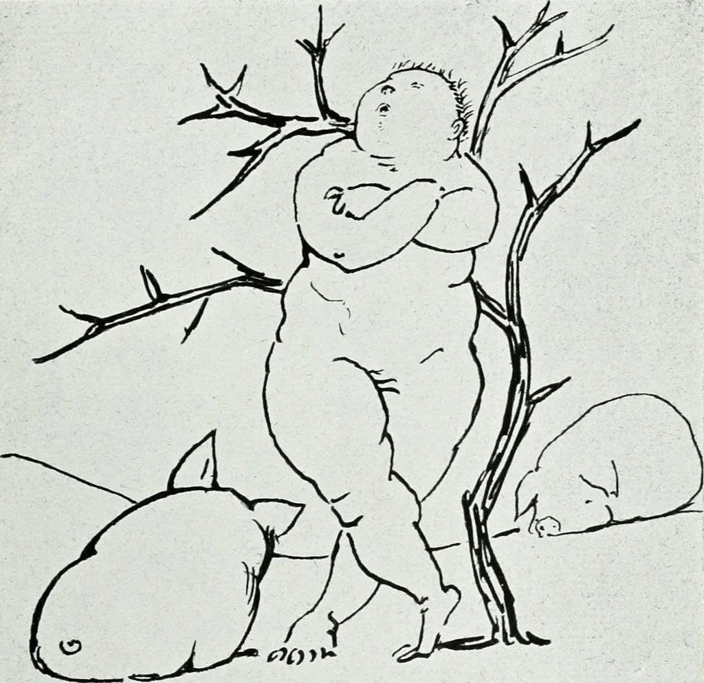 An illustration from Some eminent Victorians: personal recollections in the world of art and letters;, 1908, leaf 116