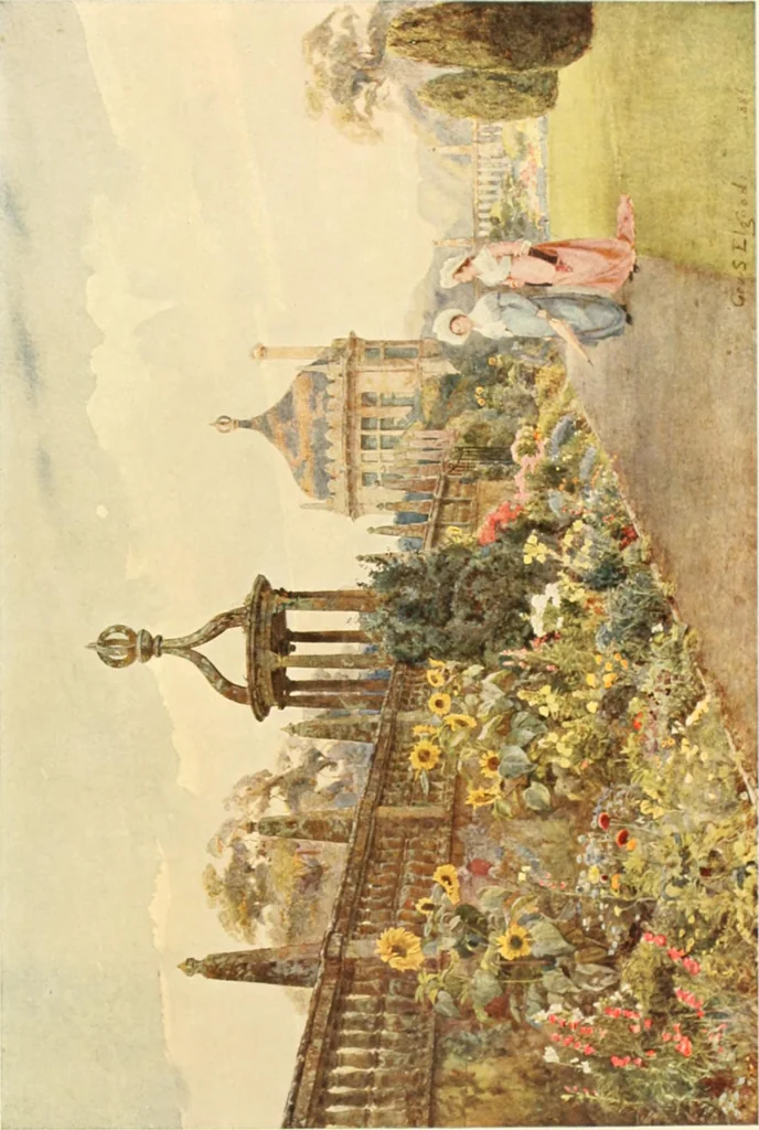 An illustration from Some English gardens;, 1904, leaf 162