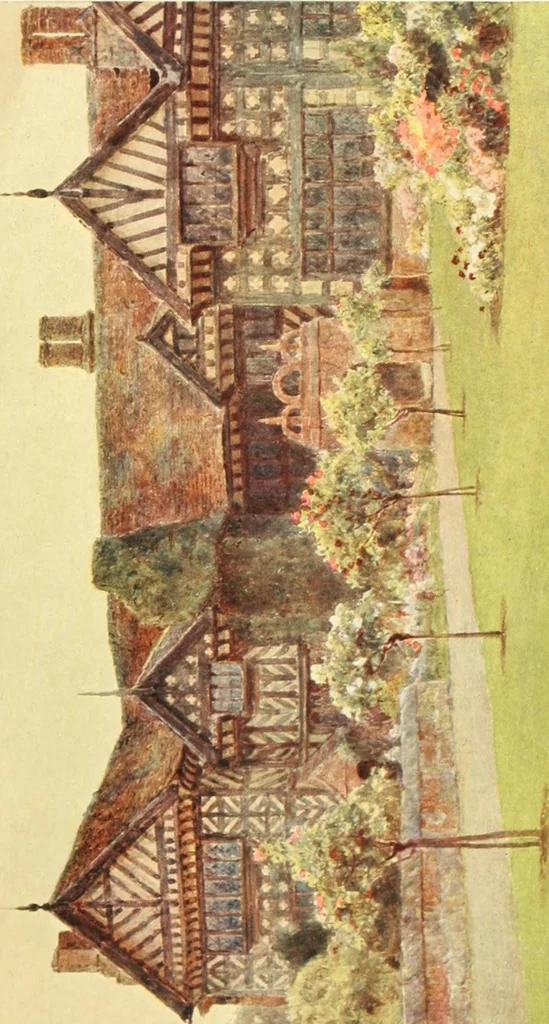 An illustration from Some English gardens;, 1904, leaf 218