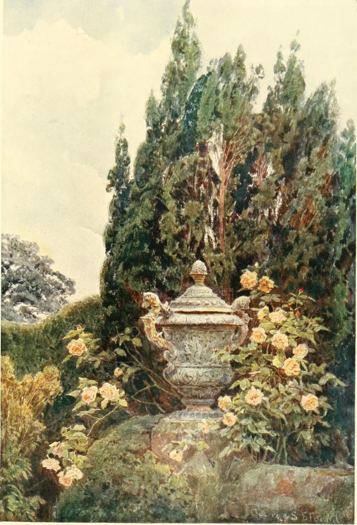 An illustration from Some English gardens;, 1904, leaf 232