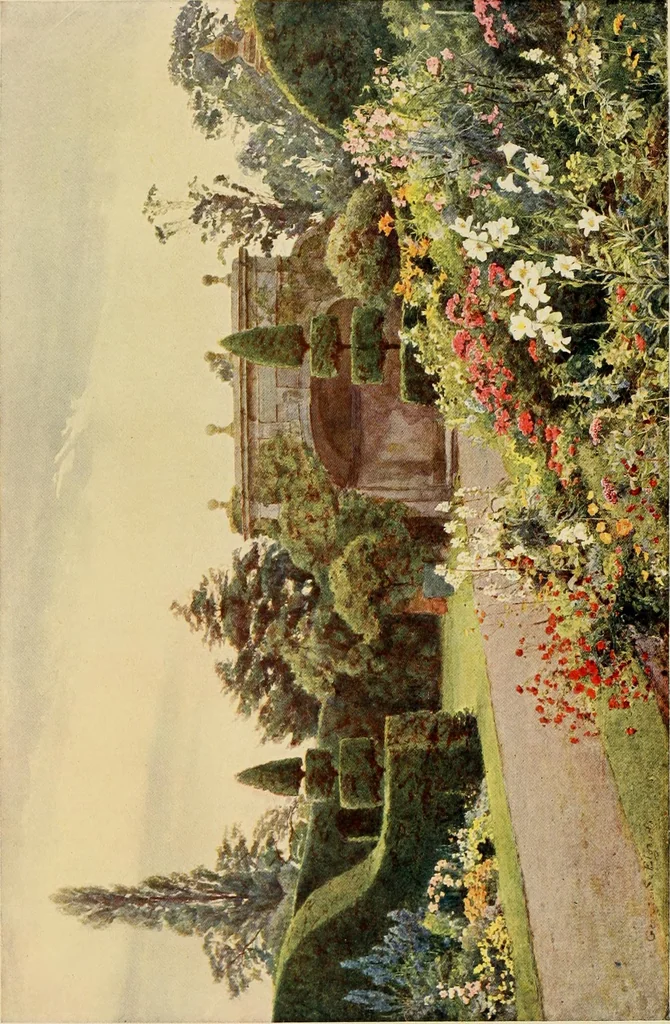 An illustration from Some English gardens;, 1904, leaf 329