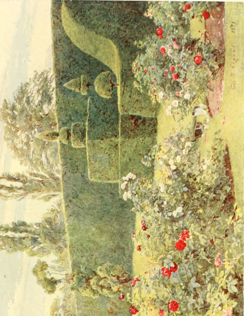 An illustration from Some English gardens;, 1904, leaf 336