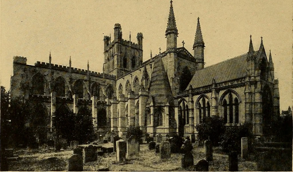 An illustration from Some famous country parishes, 1911, leaf 327