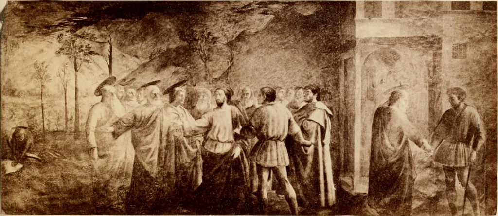 An illustration from Some famous paintings and their homes, 1887, leaf 34