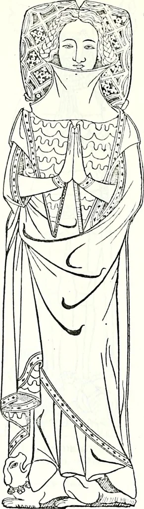 An illustration from Some feudal coats of arms and others, illustrated with 2,000 zinco etchings from the Bayear tapestry, Greek vases, seals, tiles, effigies, brasses and heralcic rolls. Some chart pedigrees, 1902, leaf 264