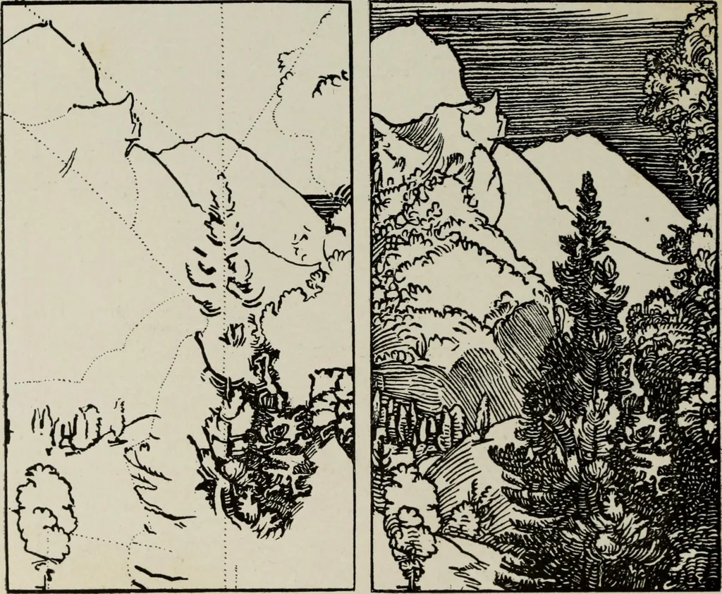 An illustration from Some hints on learning to draw, 1893, leaf 133