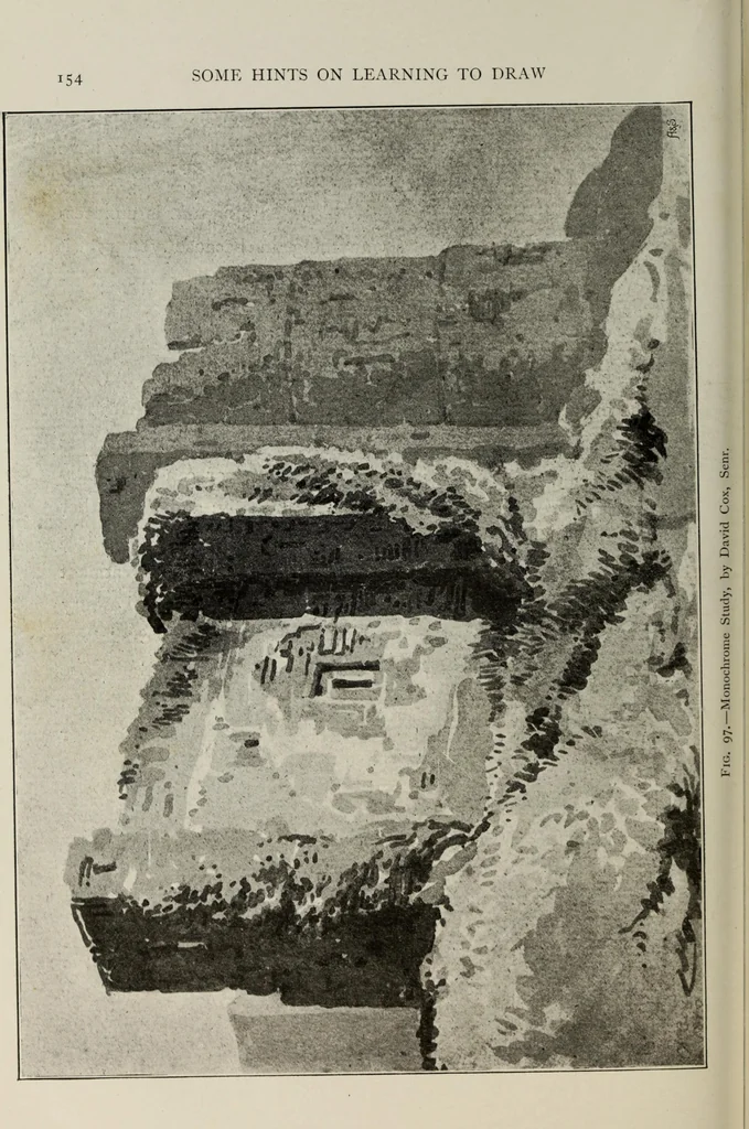 An illustration from Some hints on learning to draw, 1893, leaf 173