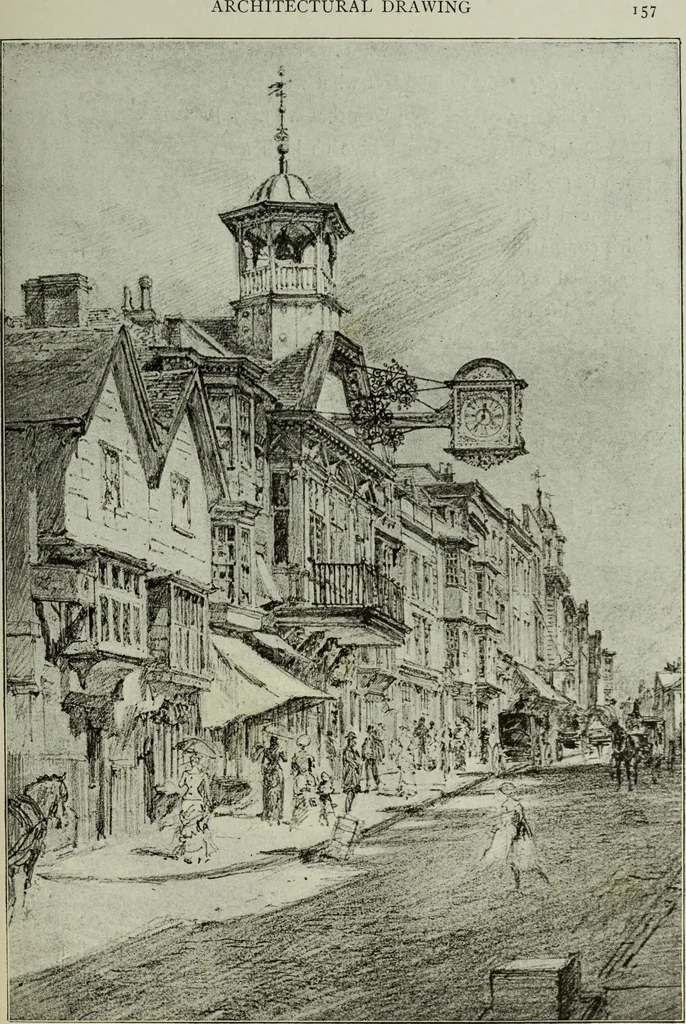 An illustration from Some hints on learning to draw, 1893, leaf 176