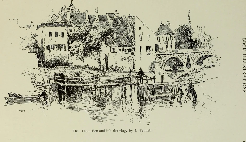 An illustration from Some hints on learning to draw, 1893, leaf 208