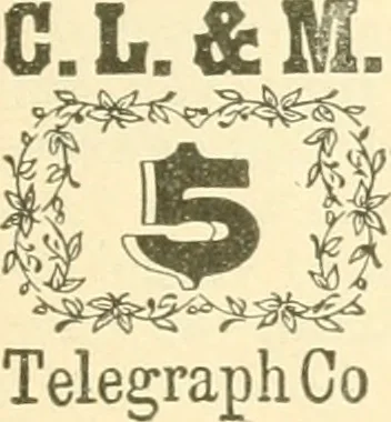An illustration from Some notes on the telegraph companies of the United States; their stamps and franks, 1900, leaf 26