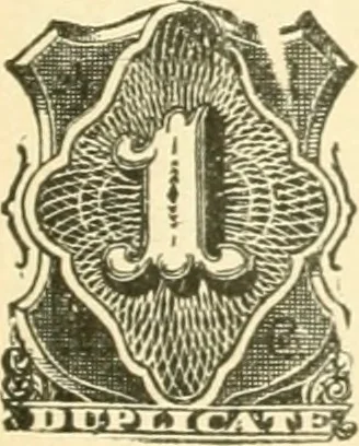 An illustration from Some notes on the telegraph companies of the United States; their stamps and franks, 1900, leaf 28