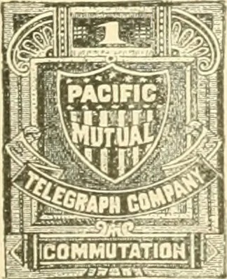 An illustration from Some notes on the telegraph companies of the United States; their stamps and franks, 1900, leaf 30