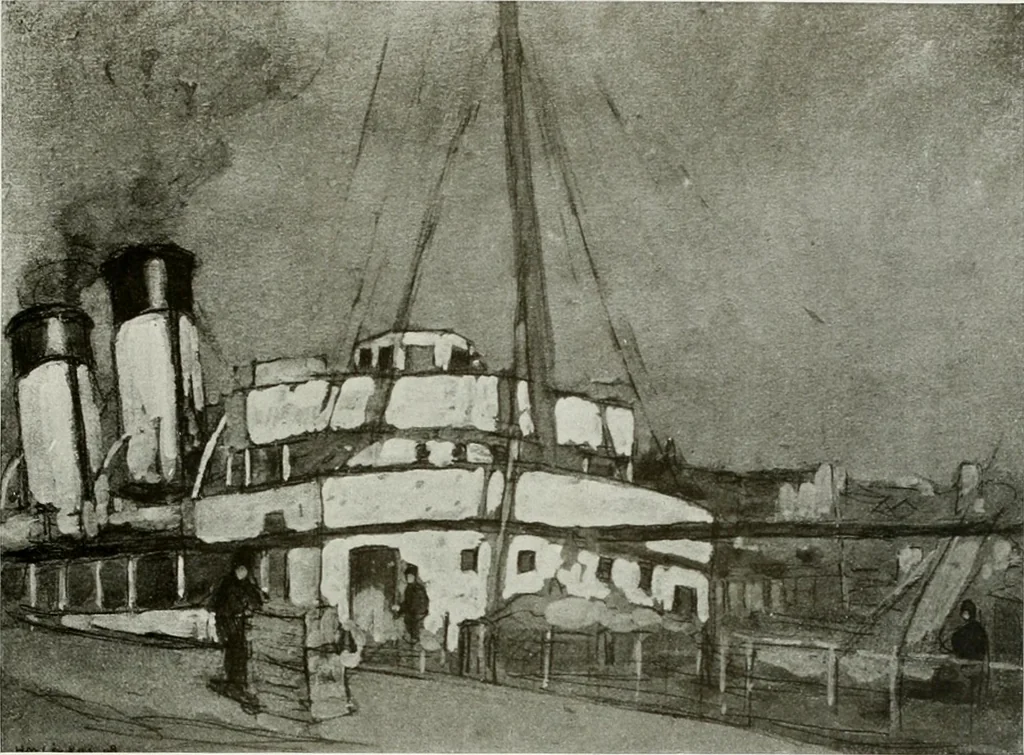An illustration from Some of the moderns, 1909, leaf 196