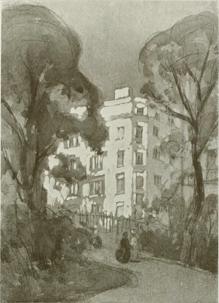 An illustration from Some of the moderns, 1909, leaf 198