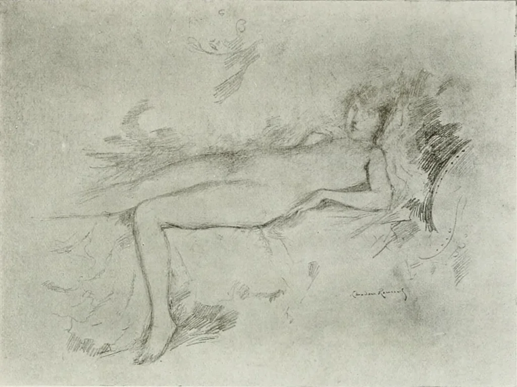 An illustration from Some of the moderns, 1909, leaf 72