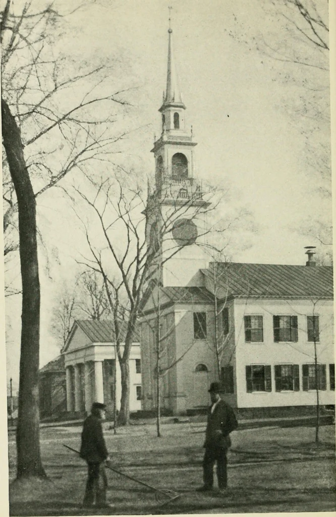 An illustration from Some old time meeting houses of the Connecticut Valley, 1911, leaf 121