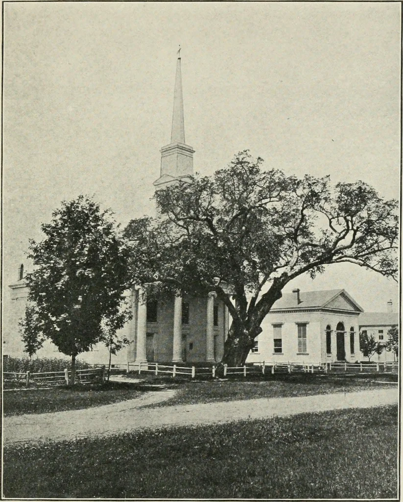 An illustration from Some old time meeting houses of the Connecticut Valley, 1911, leaf 126