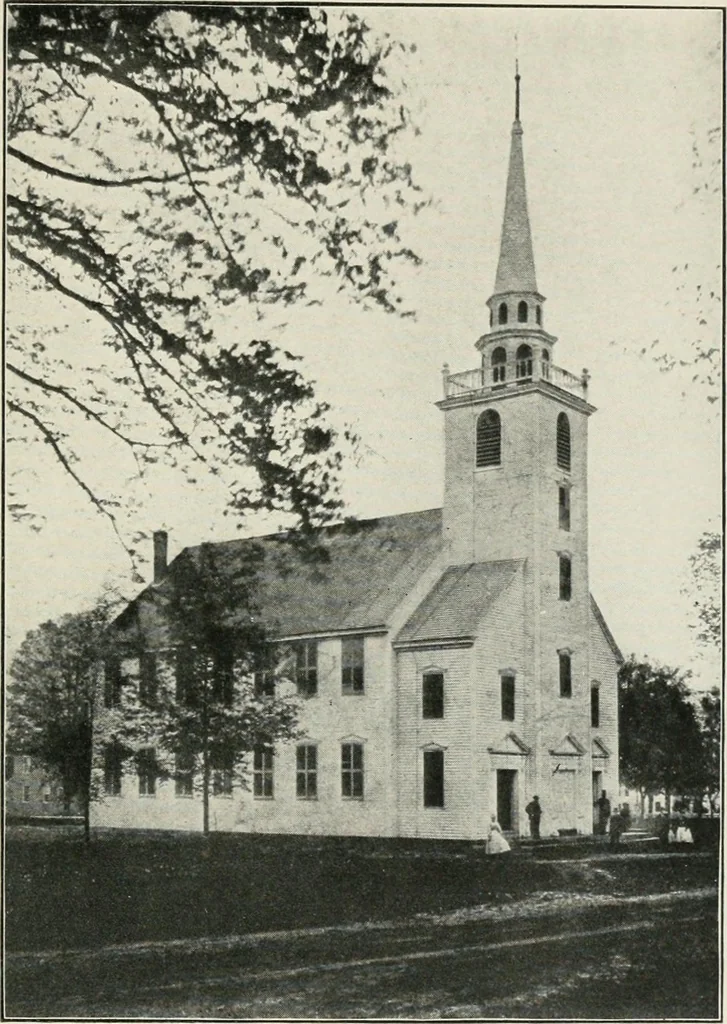 An illustration from Some old time meeting houses of the Connecticut Valley, 1911, leaf 192