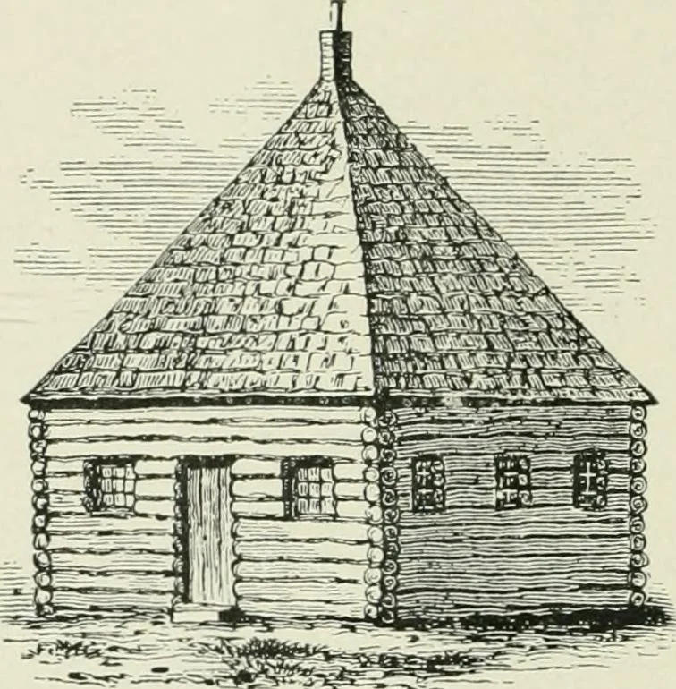 An illustration from Some old time meeting houses of the Connecticut Valley, 1911, leaf 21