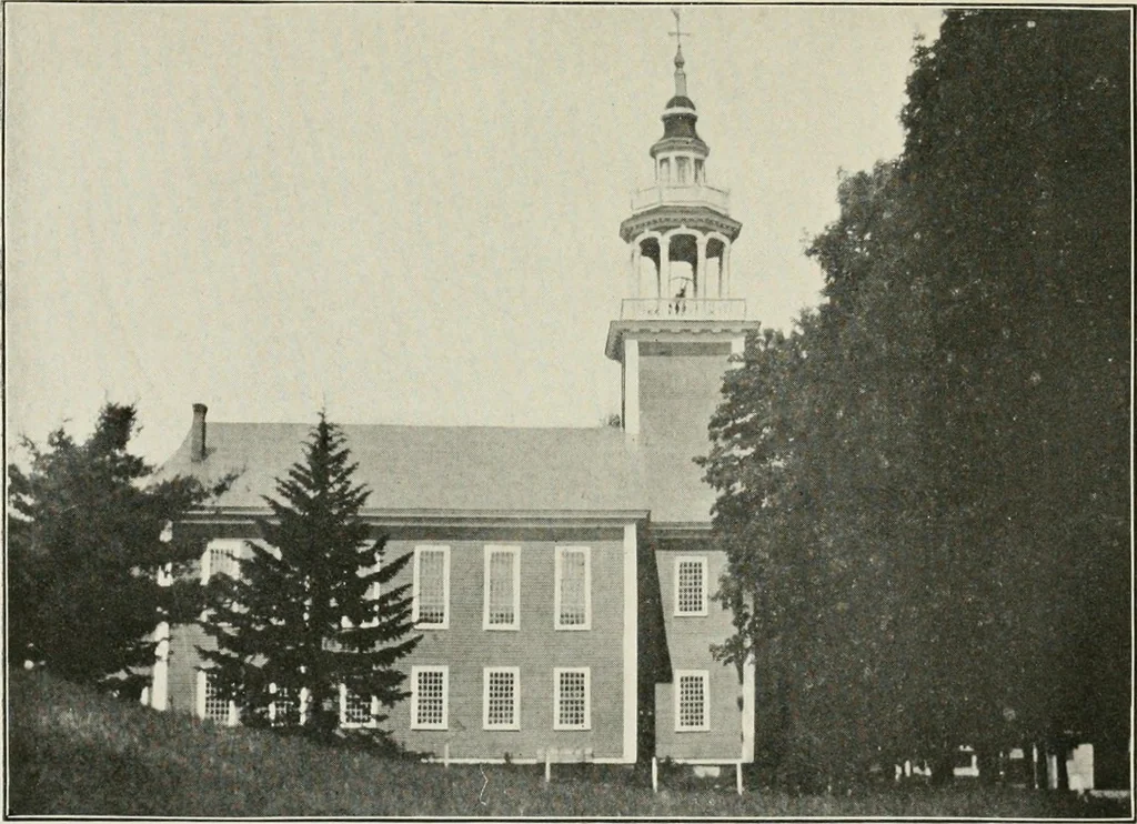 An illustration from Some old time meeting houses of the Connecticut Valley, 1911, leaf 222