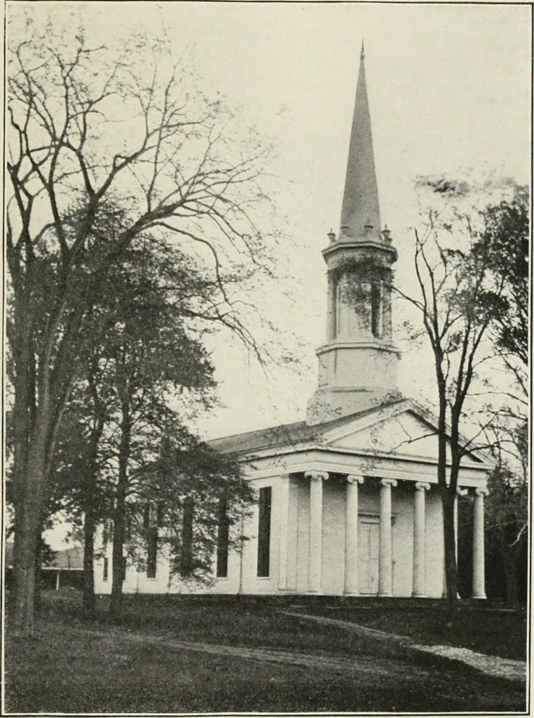 An illustration from Some old time meeting houses of the Connecticut Valley, 1911, leaf 226