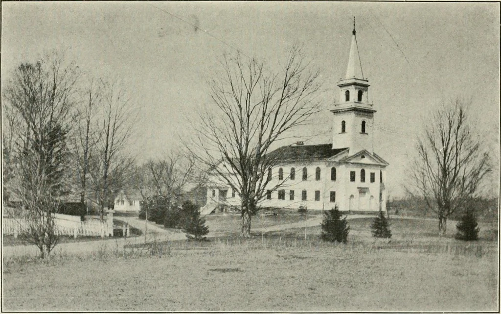 An illustration from Some old time meeting houses of the Connecticut Valley, 1911, leaf 230