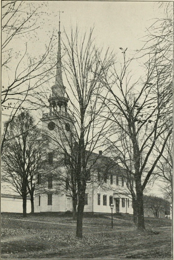 An illustration from Some old time meeting houses of the Connecticut Valley, 1911, leaf 240