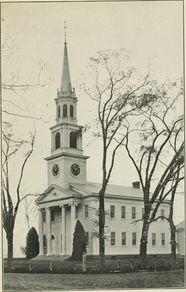 An illustration from Some old time meeting houses of the Connecticut Valley, 1911, leaf 254