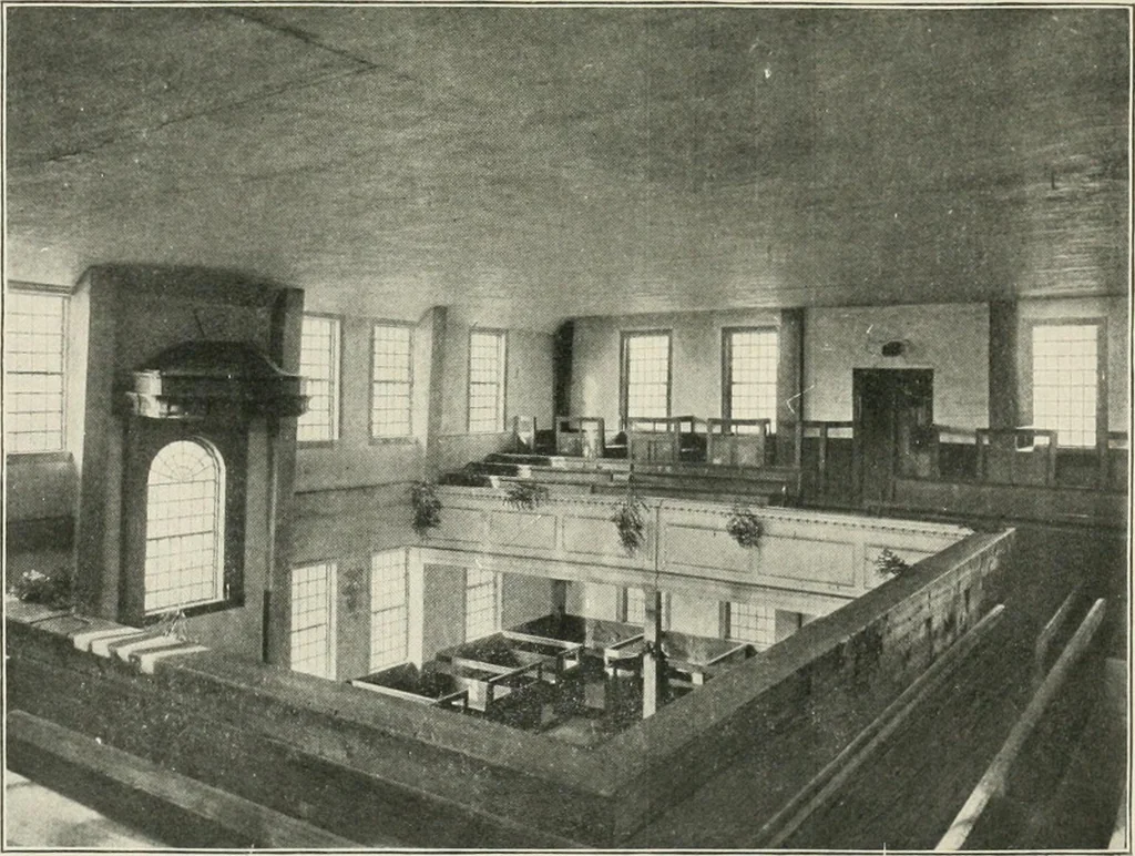 An illustration from Some old time meeting houses of the Connecticut Valley, 1911, leaf 266