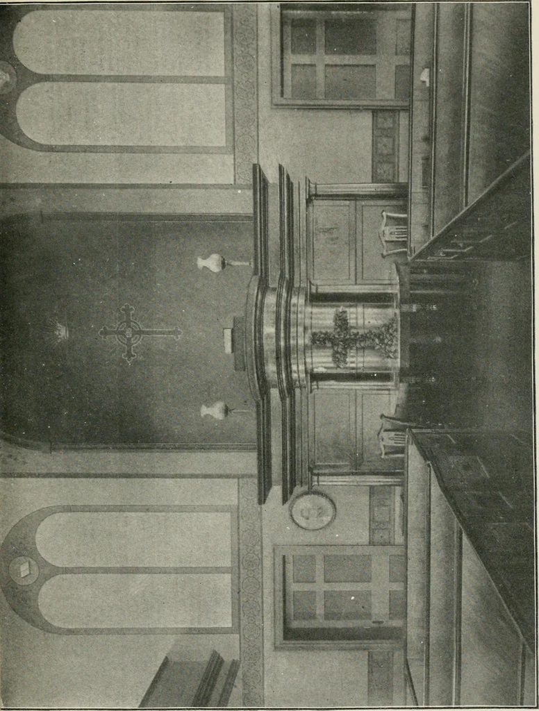 An illustration from Some old time meeting houses of the Connecticut Valley, 1911, leaf 30
