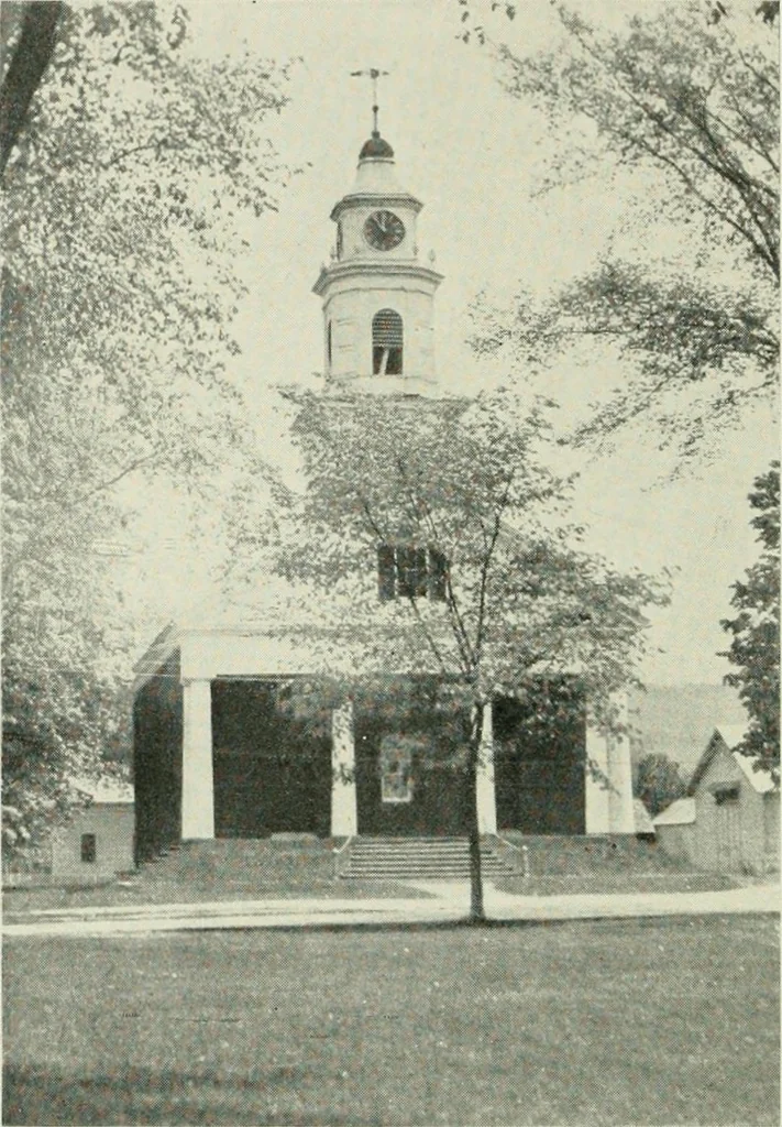 An illustration from Some old time meeting houses of the Connecticut Valley, 1911, leaf 35