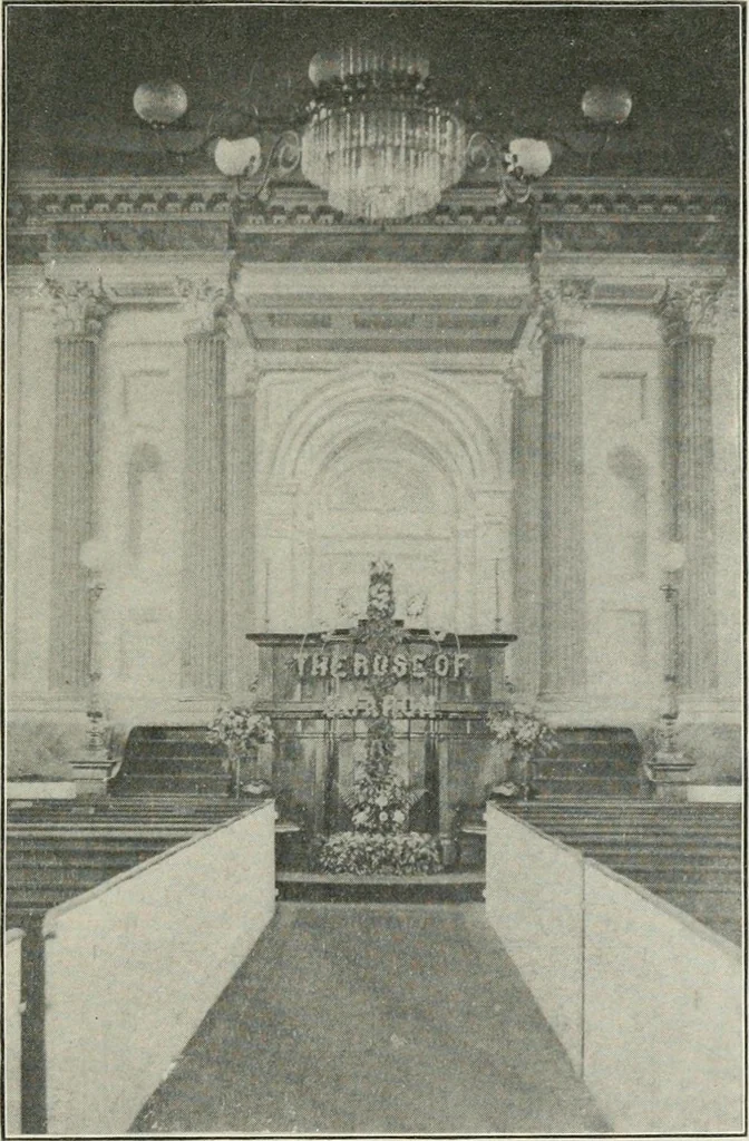 An illustration from Some old time meeting houses of the Connecticut Valley, 1911, leaf 58