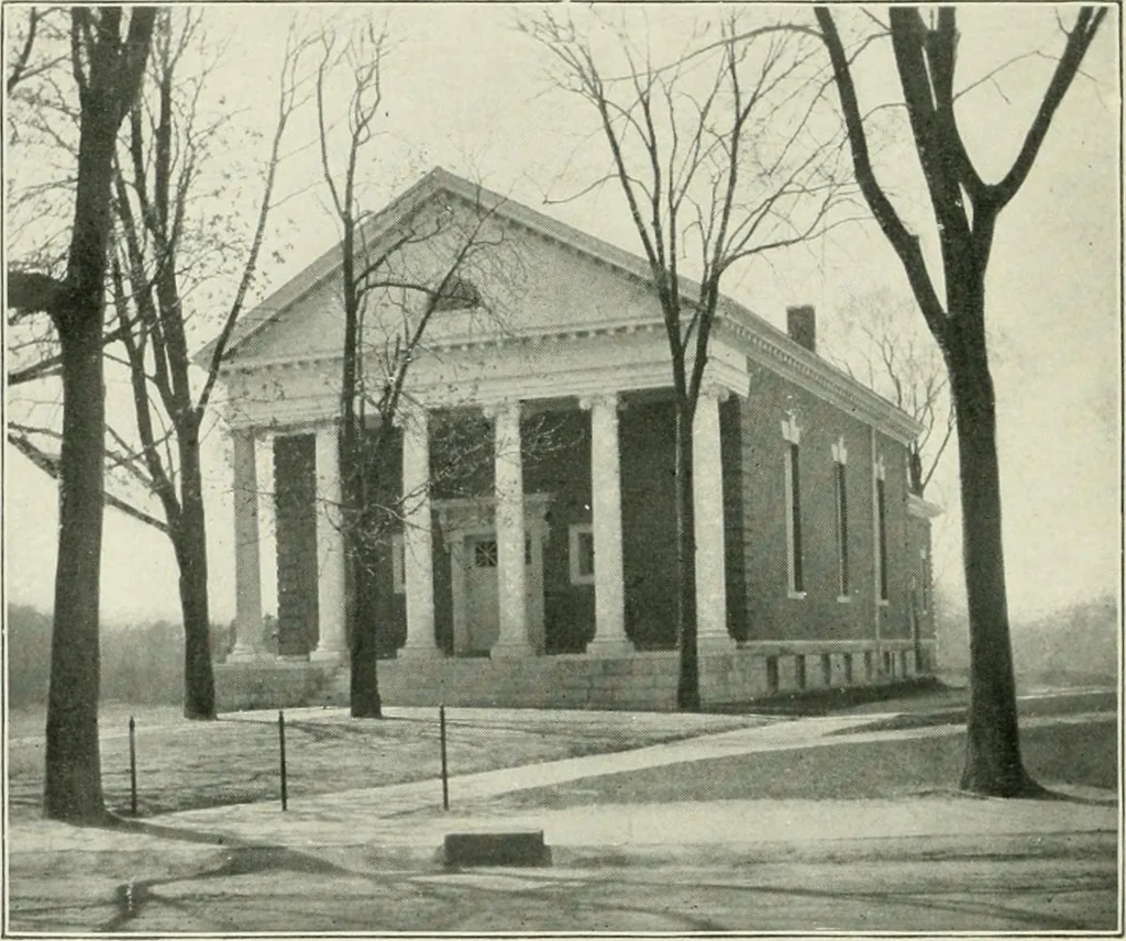 An illustration from Some old time meeting houses of the Connecticut Valley, 1911, leaf 63