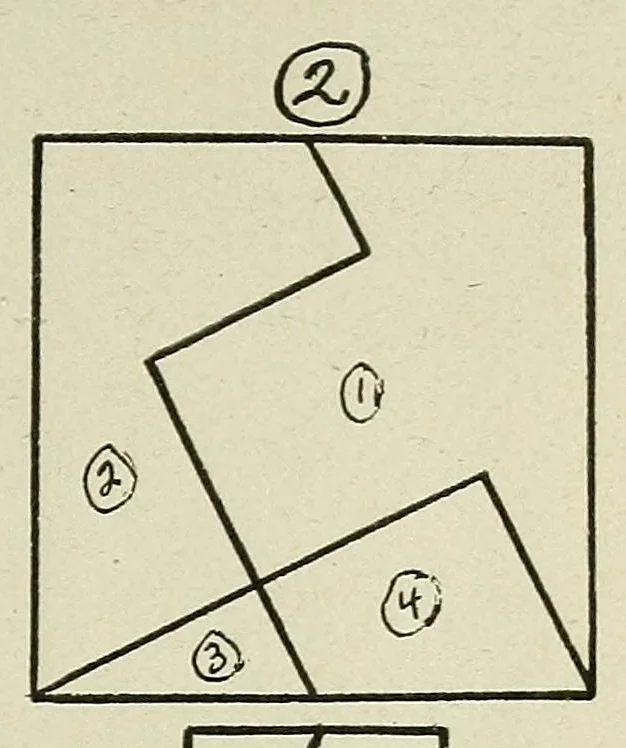 An illustration from Some phases of the psychology of puzzle learning, 1915, leaf 97