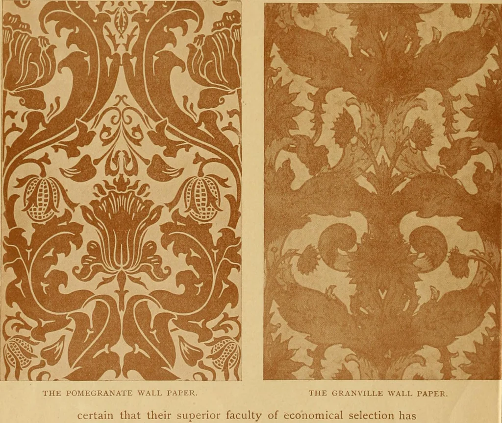An illustration from Some pictures of quaint things which are sold at the sign of the "Popular Shop" : and a few words about making the house beautiful with homely material., 1898, leaf 11