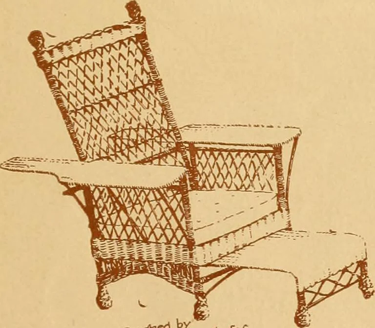 An illustration from Some pictures of quaint things which are sold at the sign of the "Popular Shop" : and a few words about making the house beautiful with homely material., 1898, leaf 14