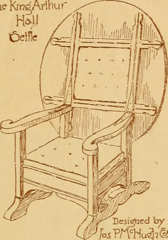 An illustration from Some pictures of quaint things which are sold at the sign of the "Popular Shop" : and a few words about making the house beautiful with homely material., 1898, leaf 20