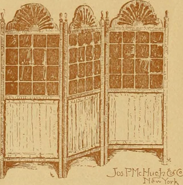 An illustration from Some pictures of quaint things which are sold at the sign of the "Popular Shop" : and a few words about making the house beautiful with homely material., 1898, leaf 25