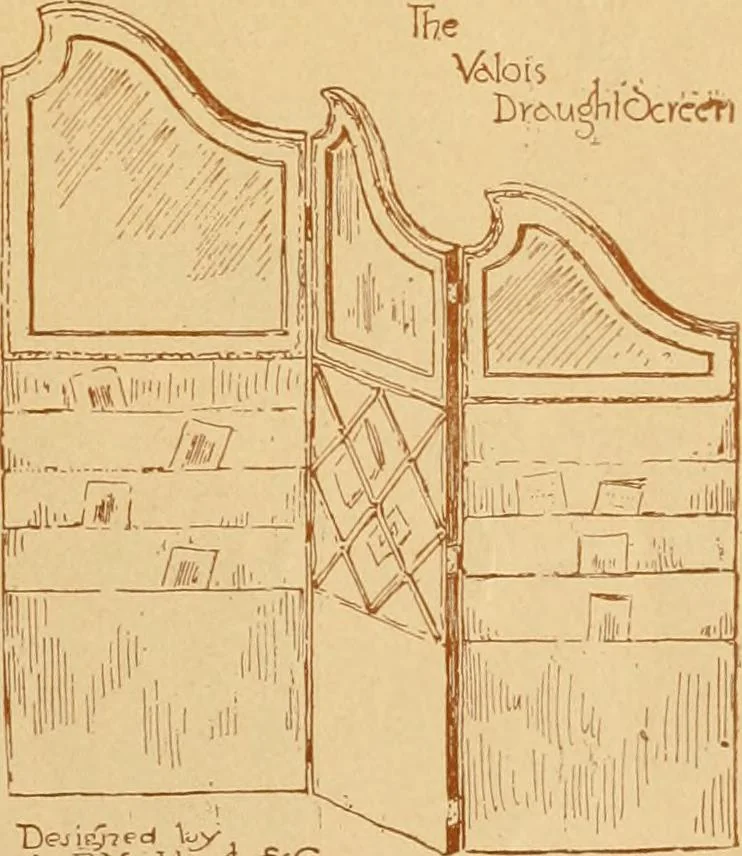 An illustration from Some pictures of quaint things which are sold at the sign of the "Popular Shop" : and a few words about making the house beautiful with homely material., 1898, leaf 26