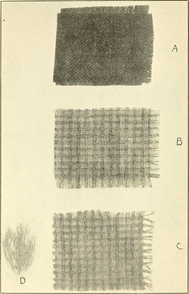 An illustration from Some points in choosing textiles, 1910, leaf 11