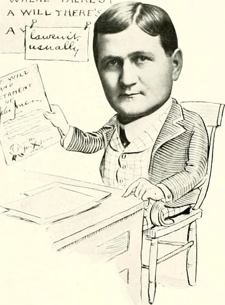 An illustration from Some Terre Haute phizes, 1905, leaf 105