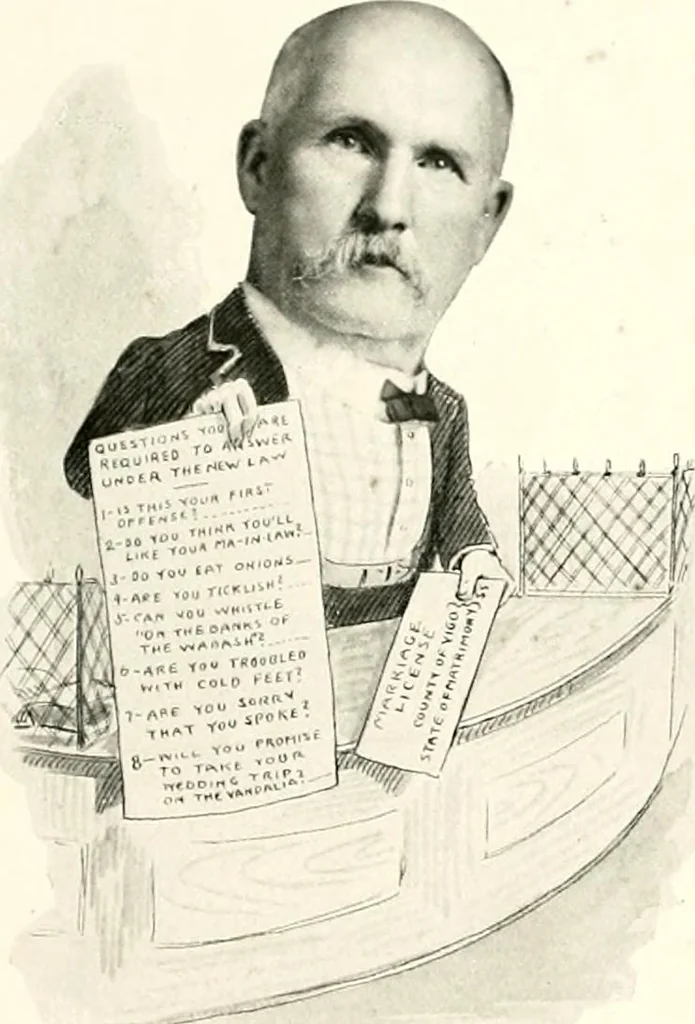 An illustration from Some Terre Haute phizes, 1905, leaf 151