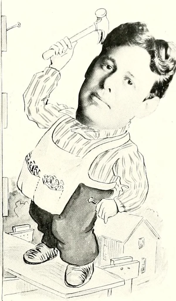 An illustration from Some Terre Haute phizes, 1905, leaf 186