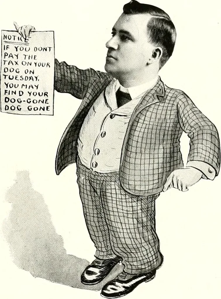 An illustration from Some Terre Haute phizes, 1905, leaf 208
