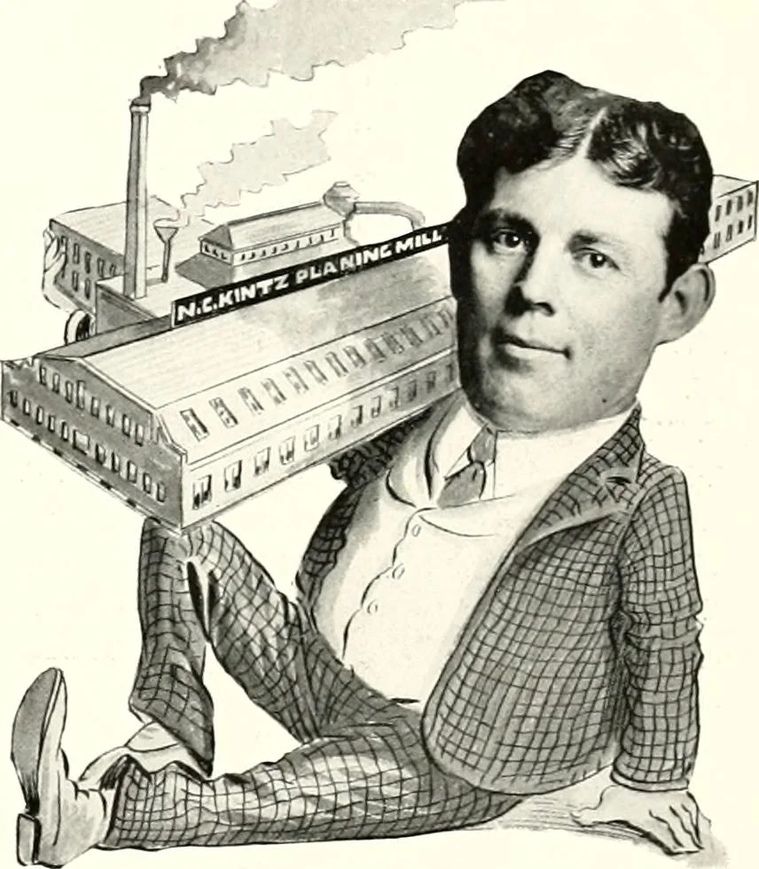 An illustration from Some Terre Haute phizes, 1905, leaf 308
