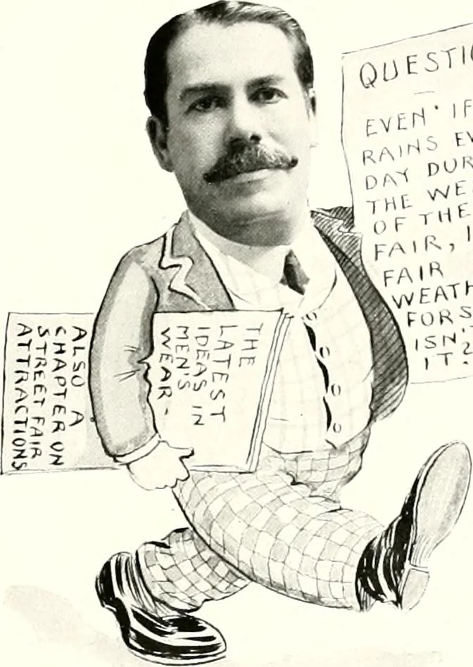 An illustration from Some Terre Haute phizes, 1905, leaf 72